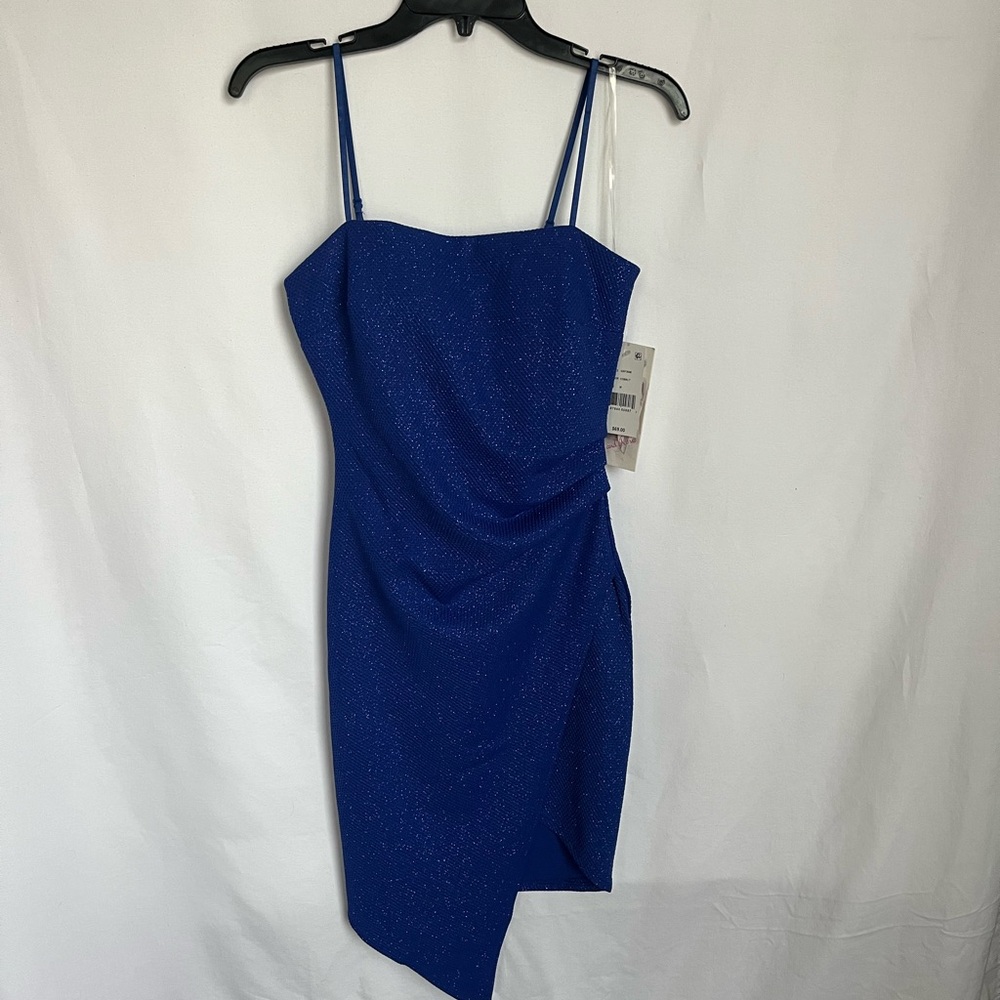 Honey and Rosie Sparkling Blue Cocktail Dress
